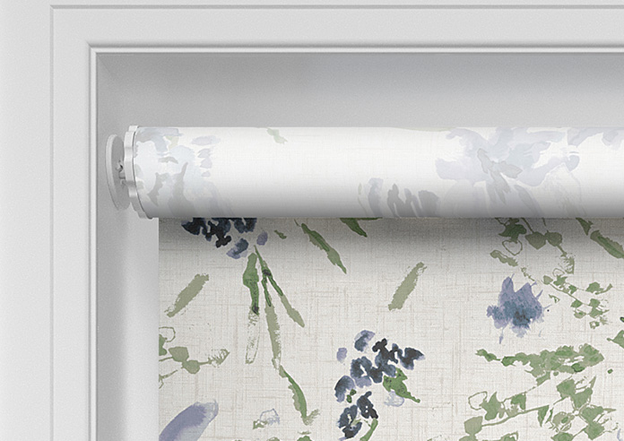 Watercolour Floral, Misty Blue - Twist&Fit Roller Blind - Image 10